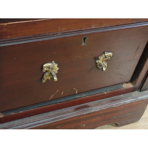 327 - A Victorian mahogany Dressing Chest fitted nine drawers and two cupboard doors 5ft 10in H x 4ft 4in ... 