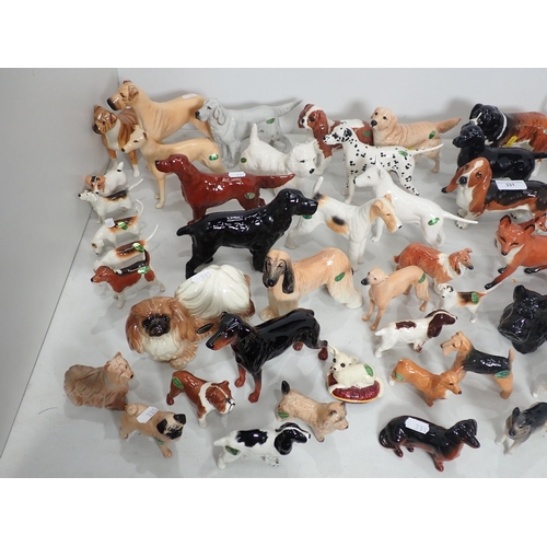 331 - A collection of Beswick and other Dog and Fox Figures