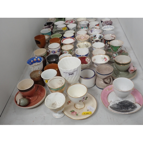 345 - A collection of assorted Egg Cups