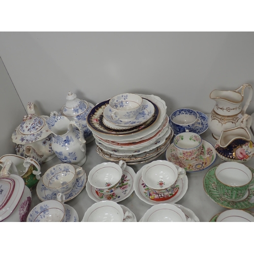 346 - A quantity of English Tea Cups and Saucers, Tea Pots, Side Plates and Jugs