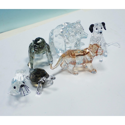 387 - Seventeen boxed Swarovski crystal animals