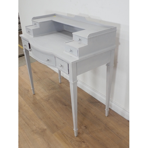 43 - A grey painted Dressing Table 3ft W x 2ft 11in H