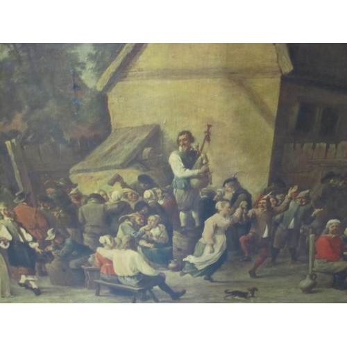 430 - AFTER DAVID TENIERS. A Kermesse, colour reproduction, 26 x 36in a/f