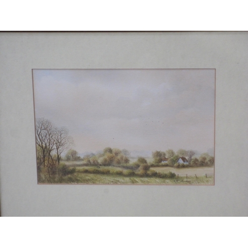 435 - GARY STINTON. A Labrador, signed and dated 86, watercolour, 10 x 7in; a watercolour by Gerald Delane... 