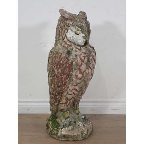 7 - A concrete Garden Sculpture of an Owl 2ft 5in H