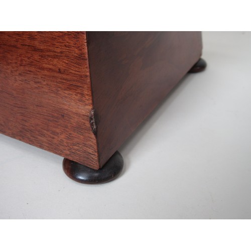 226 - A 19th Century mahogany Sewing Box with hinged cover enclosing compartments reels and accessories, 1... 