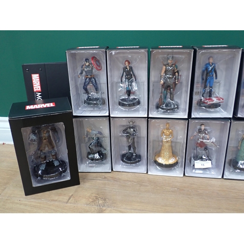 15 - Eighteen boxed Marvel Collector's Figures including Guardians of the Galaxy and a Draw the Marvel Wa... 