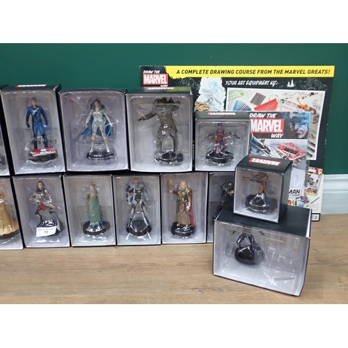 15 - Eighteen boxed Marvel Collector's Figures including Guardians of the Galaxy and a Draw the Marvel Wa... 