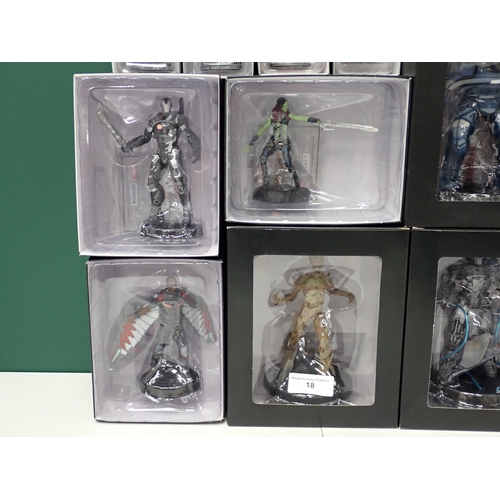 18 - Sixteen boxed Marvel Collector's Figures including Guardians of the Galaxy and Iron Man 2