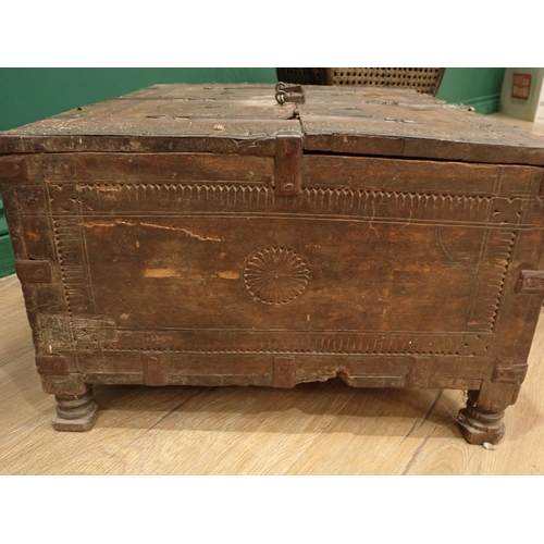 239 - An Indian hardwood Box, a Doll's Pram and an Apprentice Piece Games Table