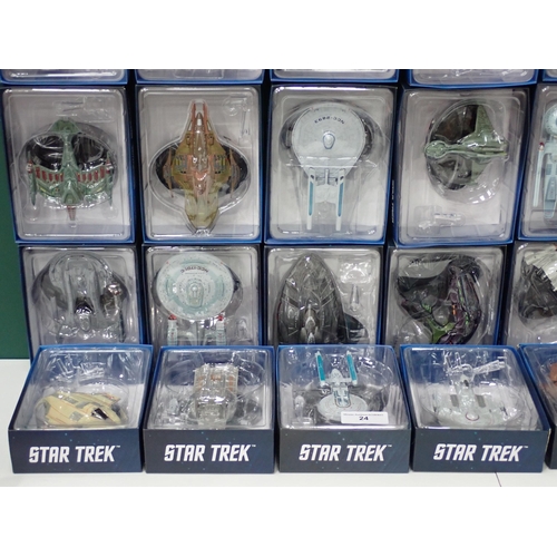 24 - Thirty boxed Star Trek Models of Space Ships