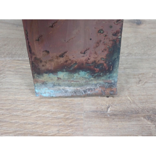 258 - An Arts and Crafts hammered copper Fire Surround 3ft 1in H x 2ft 3in W