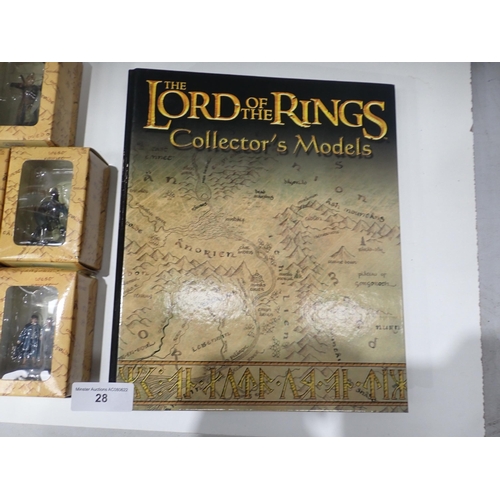 28 - Twenty nine boxed Lord of the Rings Collector's Models, various Stands and Folders