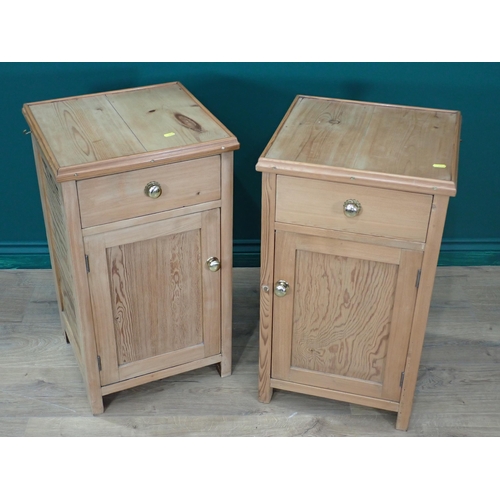 323 - A pair of pine Pot Cupboards 2ft 4in H x 1ft 4in W