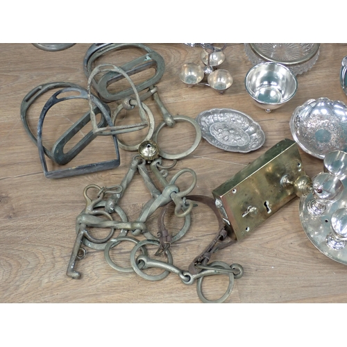 337 - Two boxes of Silver Plate including Tea Pot, Spirit Kettle, Candelabra, etc.