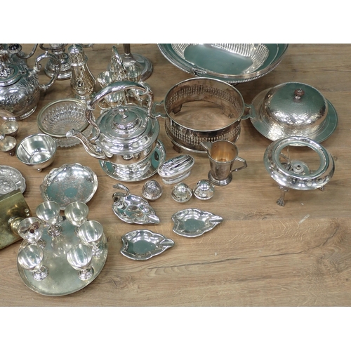 337 - Two boxes of Silver Plate including Tea Pot, Spirit Kettle, Candelabra, etc.