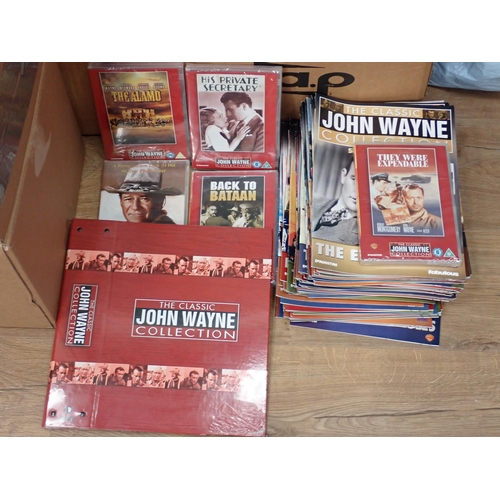 373 - A quantity of boxed diecast Models, boxed Marvel Collector's Figures, John Wayne DVDs, etc.