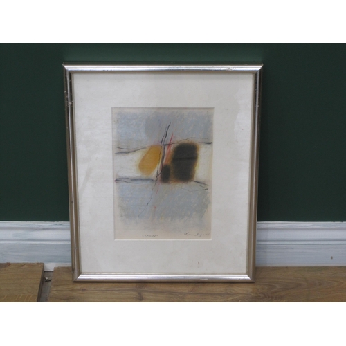 399A - CONTINENTAL SCHOOL, TWENTIETH CENTURY. Abstract, indistinctly inscribed and signed '88, pastel and c... 