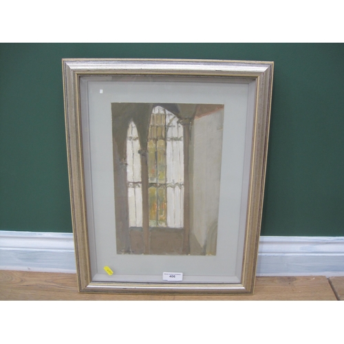 406 - CHARLES MCCARTHY. View through a Window, signed and dated '95, oil on board, 13 x 10in; together wit... 