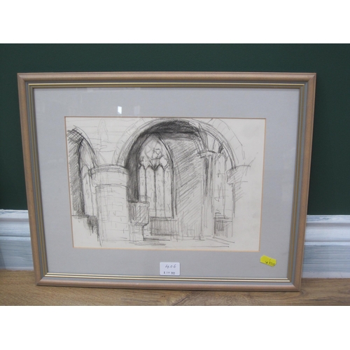 406 - CHARLES MCCARTHY. View through a Window, signed and dated '95, oil on board, 13 x 10in; together wit... 