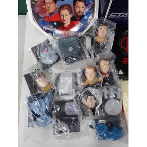 62 - A quantity of Star Trek DVDs, Star Trek Burger King Collector's Figures and other Star Trek Collecta... 