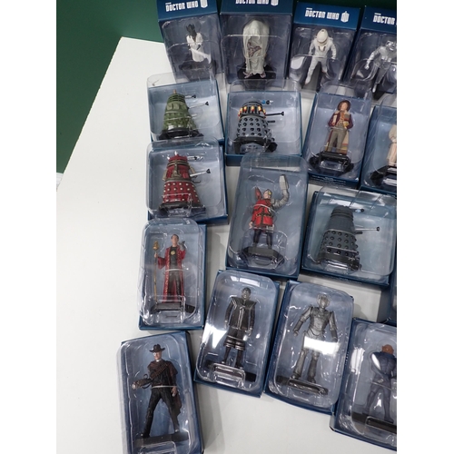 63 - A large quantity of Dr Who Collector's Figures, all boxed