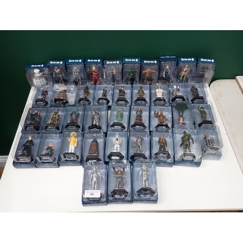 65 - Approximately 40 Dr Who Collector's Figures