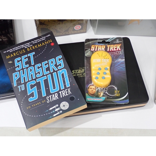 7 - A Star Trek Official Set of U.S. Postage Stamps, three Haynes Star Trek Manuals, boxed Graphic Novel... 