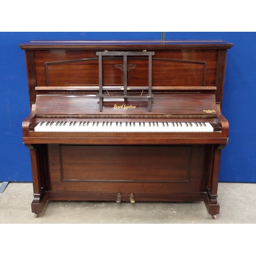 700 - A mahogany cased Upright Piano by Boyd of London 4ft 10in W x 4ft 3in H