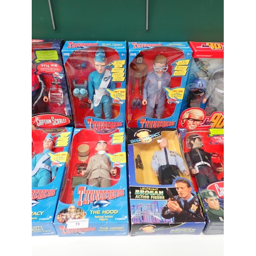 73 - Ten Thunderbirds Action Figures