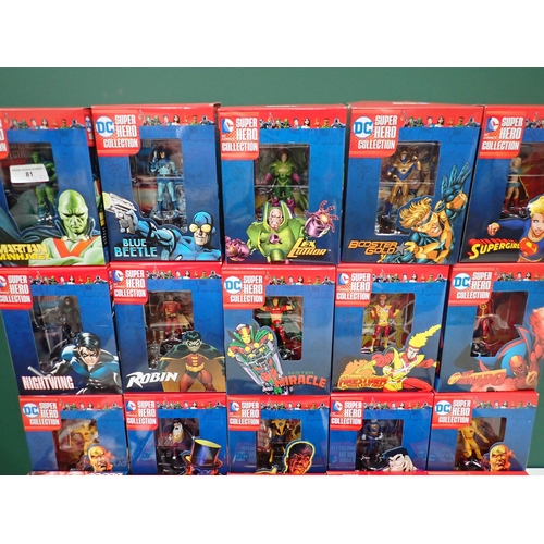 81 - Twenty boxed DC Superhero Collection Figures