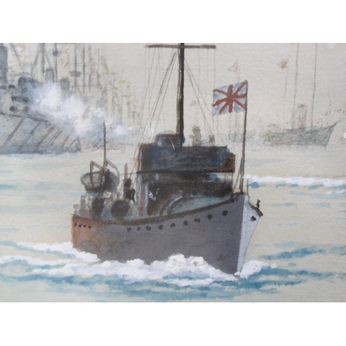 244 - WILLIAM C. CLUETT. The Fleet Review at Spithead, 1911, signed, inscribed 'Portsmouth' and dated 1911... 