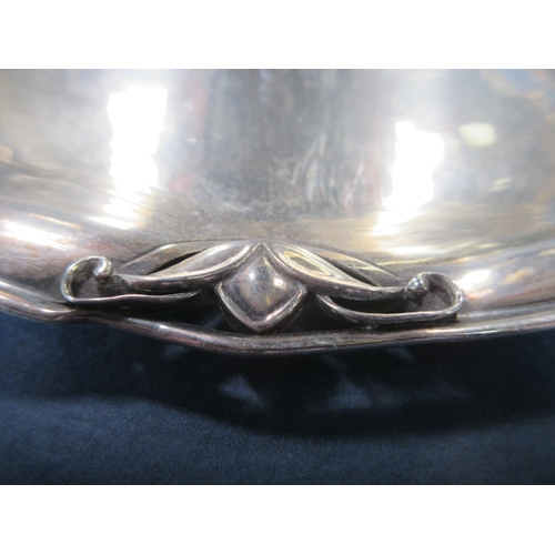 143 - A Danish silver two-handled Bowl, Cover, liner and Stand, import mark London 1927, maker: Georg Jens... 