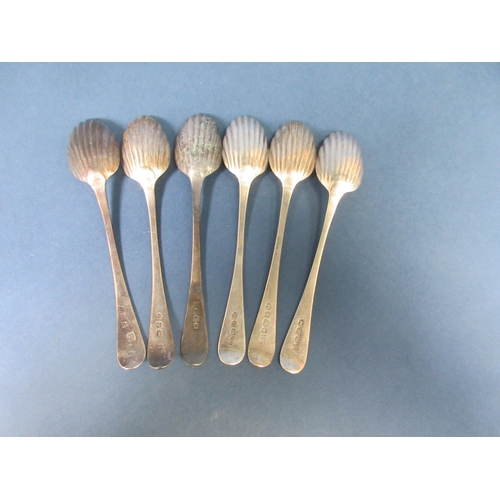 231 - Six George III silver bright-cut Teaspoons, various dates and makers