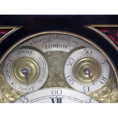 552 - A Regency Bracket Clock, eight-day striking fusee movement, repeater mechanism, engraved back plate,... 