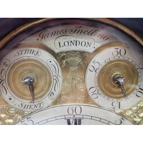 552 - A Regency Bracket Clock, eight-day striking fusee movement, repeater mechanism, engraved back plate,... 