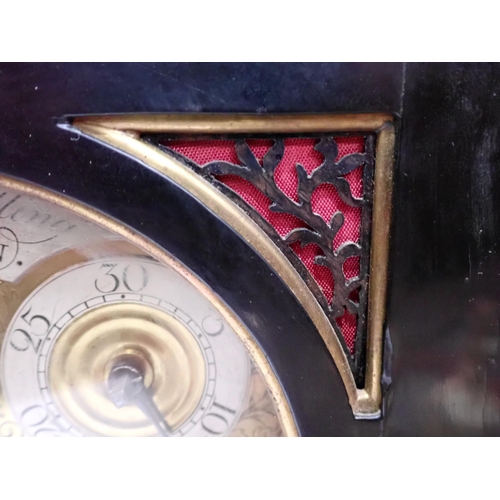 552 - A Regency Bracket Clock, eight-day striking fusee movement, repeater mechanism, engraved back plate,... 