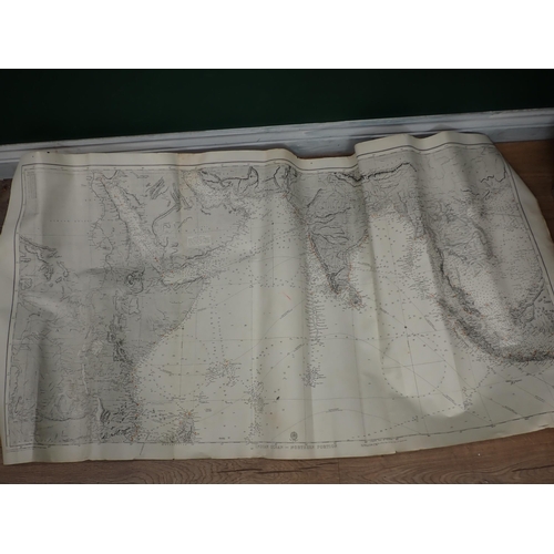 685 - A box of Maps including one of the Indian Ocean