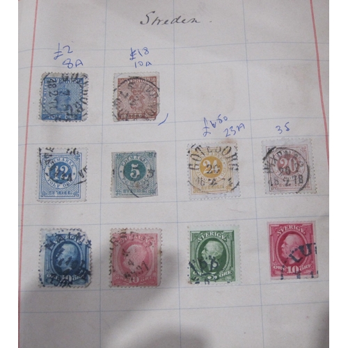 256 - An All World Stamp selection, contained in various albums