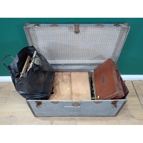 343 - A Luggage Case containing frames, etc.