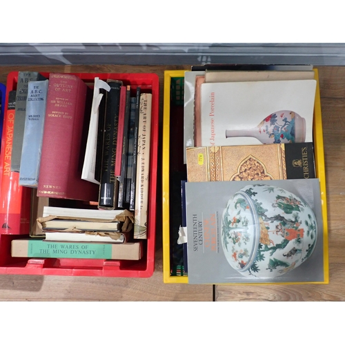 380 - Seven boxes of Books and Catalogues relating to Chinese and Asian ceramics