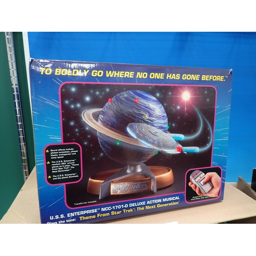 4 - A boxed Star Trek CSF Controlled Space Flight, a Star Trek Disc Player and a box of boxed Star Trek ... 