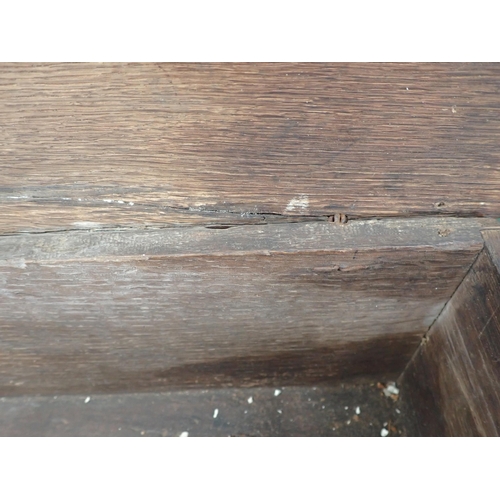 403 - An 18th Century oak Church Box 14in x 7in