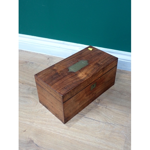 454 - An oak Book Box in the 17th Century style with strap hinges and carved front panel 2ft 1in W x 11in ... 