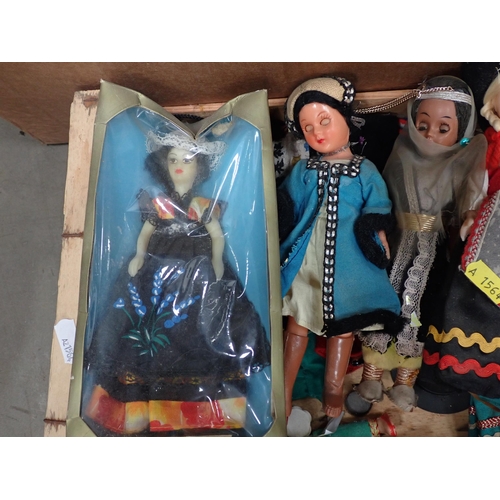 574 - Box of Dolls and a box of equestrian items