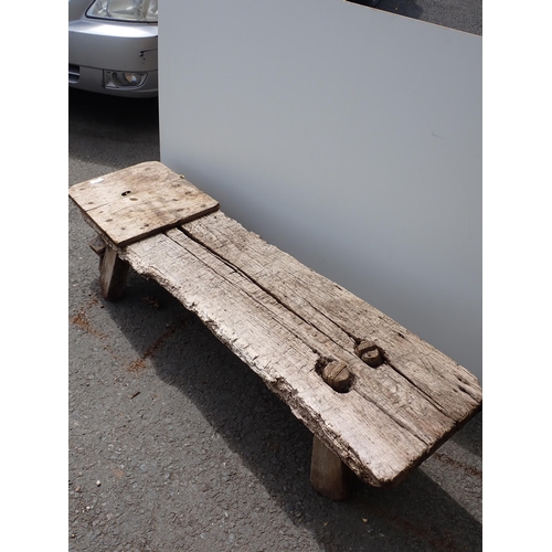 612 - Rustic Pig Bench