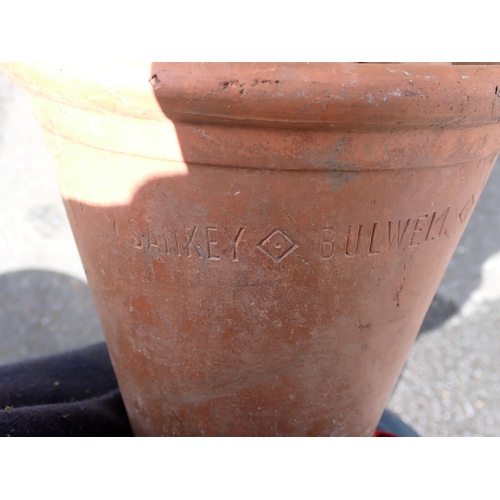 618 - A quantity of terracotta Plant Pots including ones named Sankey & Sons and Bulwell