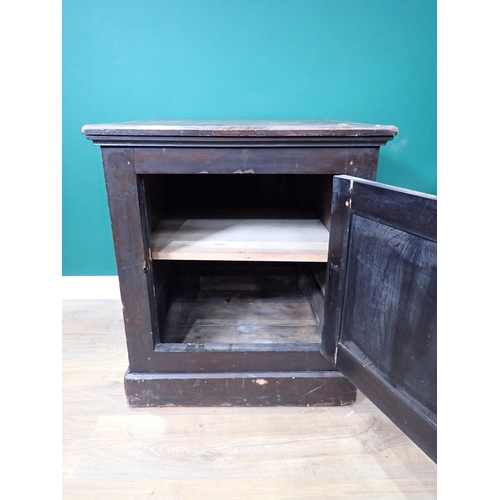 778 - An antique stained safe Cupboard 2ft 6in H x 2ft 2in W