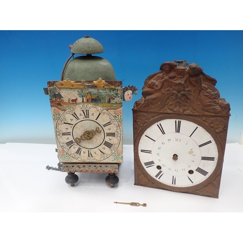 826 - Two antique Clock Movements