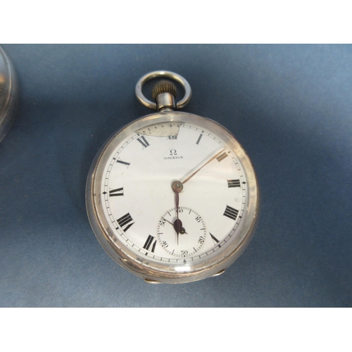 99 - Seven various Pocket Watches including Jaegar LeCoultre Military issue, A/F, two by Ingersoll, one b... 